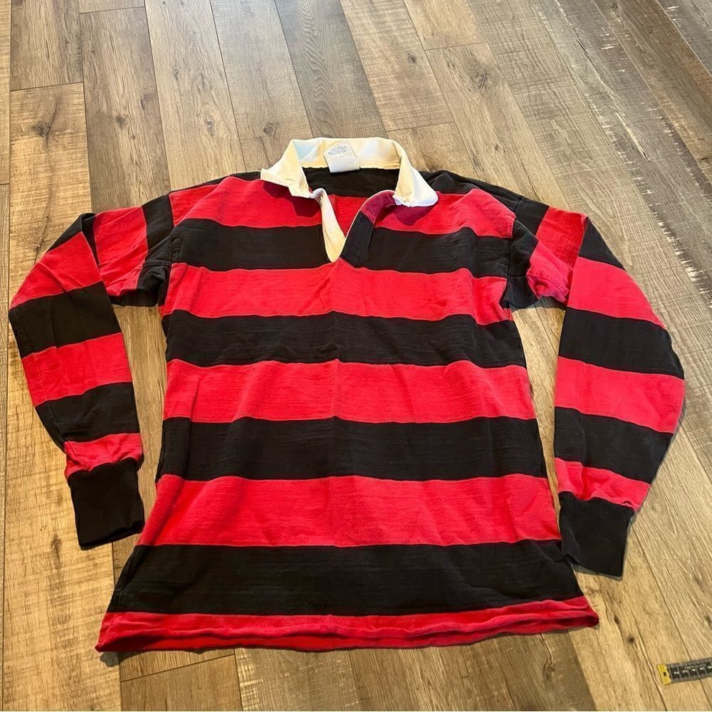 Vintage Lands end direct merchants stiped long sleeve shirt